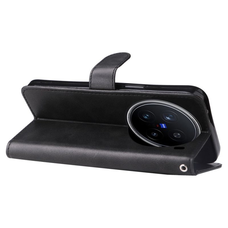 Lederhüllen Vivo X200 Pro Reißverschluss-geldbörse