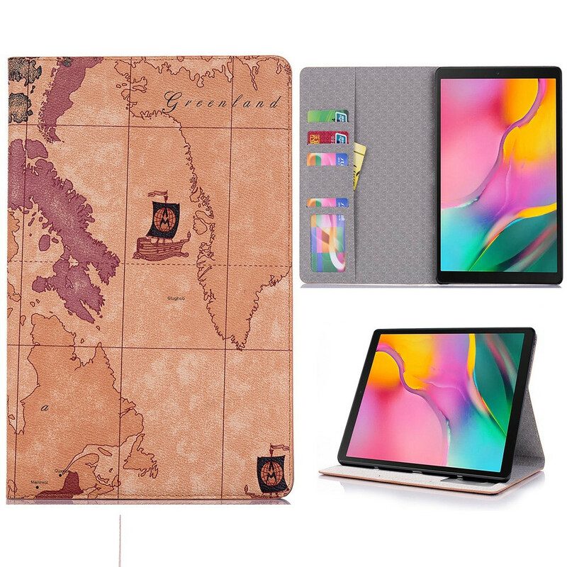 Case Für Samsung Galaxy Tab S6 Lite Vintage-karte