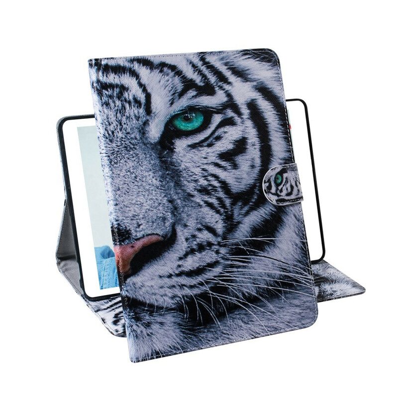 Lederhüllen Für Samsung Galaxy Tab S6 Lite Tigerkopf