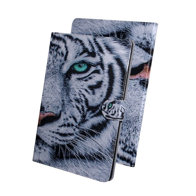 Lederhüllen Für Samsung Galaxy Tab S6 Lite Tigerkopf