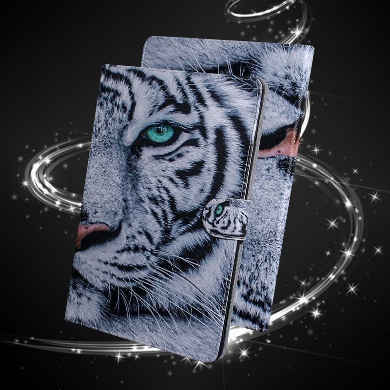 Lederhüllen Für Samsung Galaxy Tab S6 Lite Tigerkopf