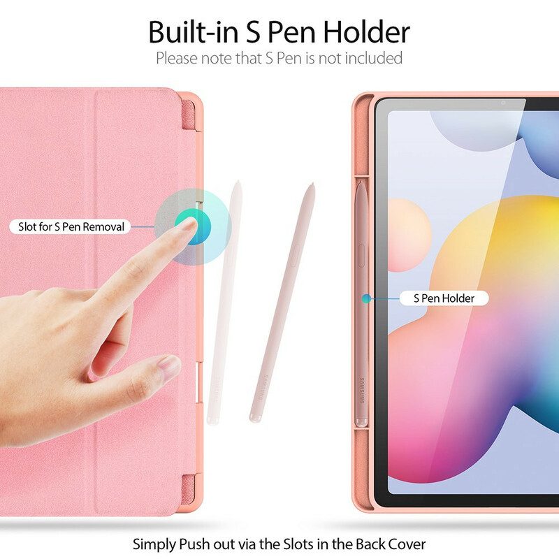 Schutzhülle Für Samsung Galaxy Tab S6 Lite Dux-ducis Stifthalter Der Domo-serie