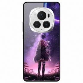 Hülle Honor Magic 6 Pro Handyhülle Sternenmädchen Aus Gehärtetem Glas