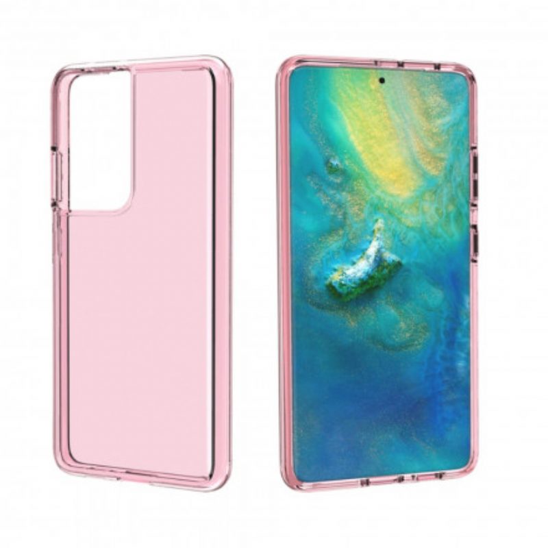 Handyhülle Für Samsung Galaxy S21 Ultra 5G Farbig Transparent