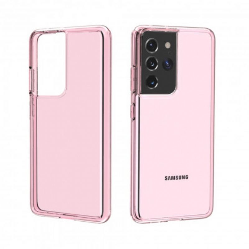 Handyhülle Für Samsung Galaxy S21 Ultra 5G Farbig Transparent
