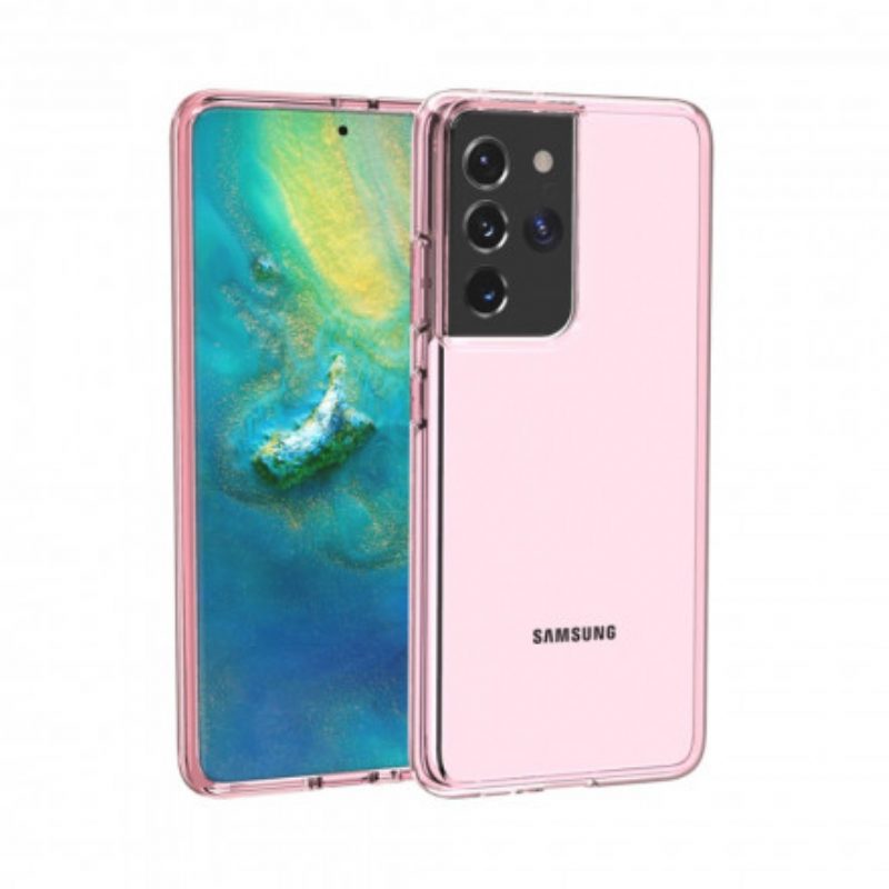 Handyhülle Für Samsung Galaxy S21 Ultra 5G Farbig Transparent