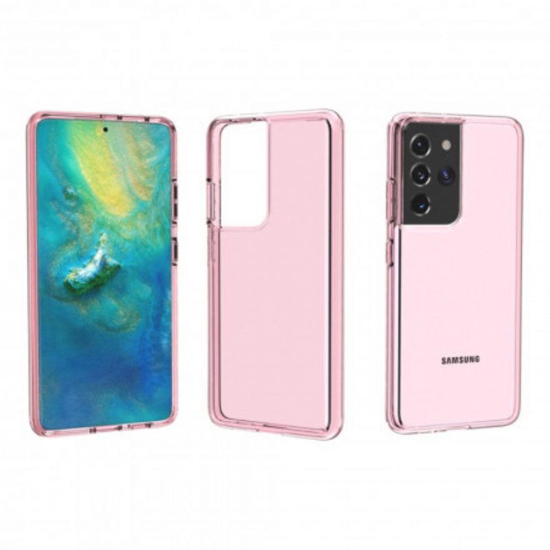 Handyhülle Für Samsung Galaxy S21 Ultra 5G Farbig Transparent