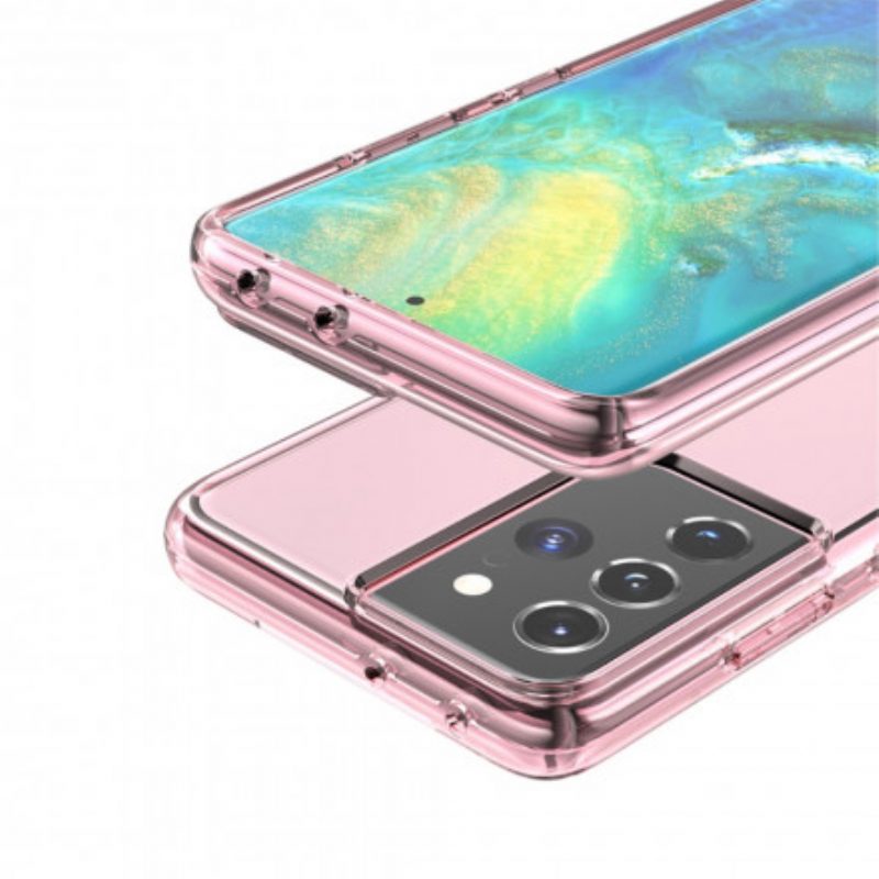 Handyhülle Für Samsung Galaxy S21 Ultra 5G Farbig Transparent