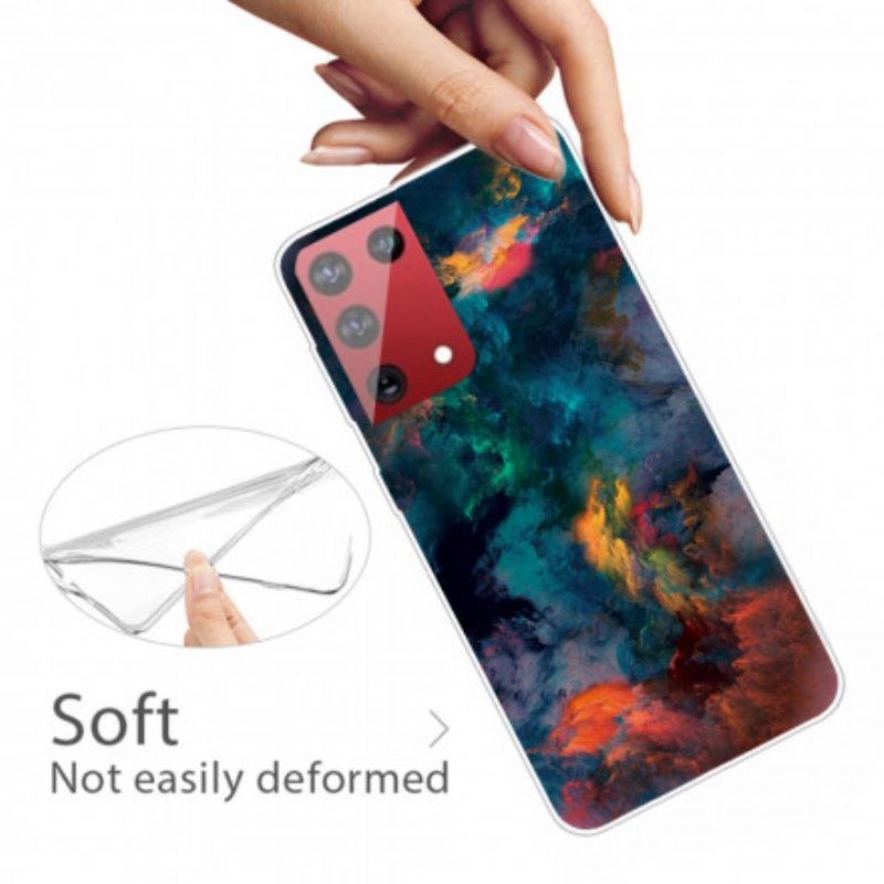 Hülle Für Samsung Galaxy S21 Ultra 5G Bunte Wolken