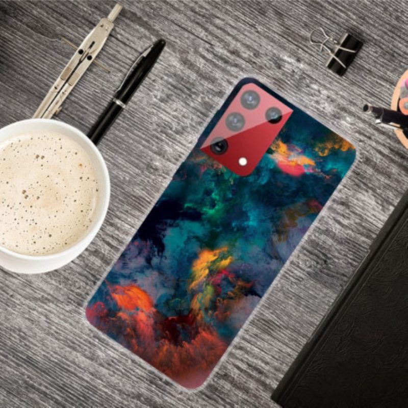 Hülle Für Samsung Galaxy S21 Ultra 5G Bunte Wolken