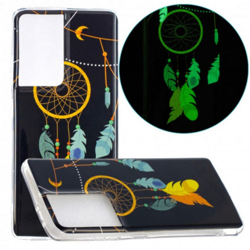 Hülle Für Samsung Galaxy S21 Ultra 5G Fluoreszierender Traumfänger