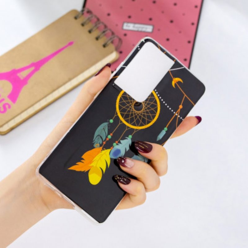Hülle Für Samsung Galaxy S21 Ultra 5G Fluoreszierender Traumfänger