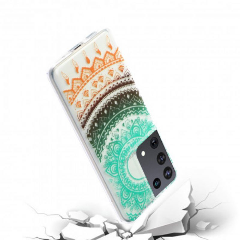 Hülle Für Samsung Galaxy S21 Ultra 5G Nahtloses Blumenmandala