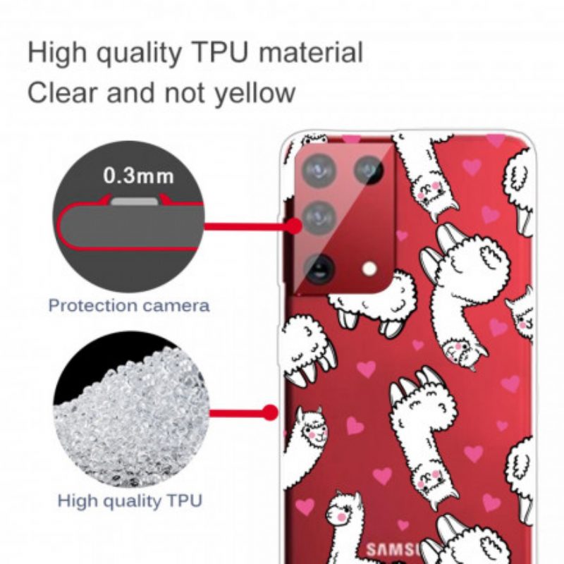 Hülle Für Samsung Galaxy S21 Ultra 5G Top Lamas