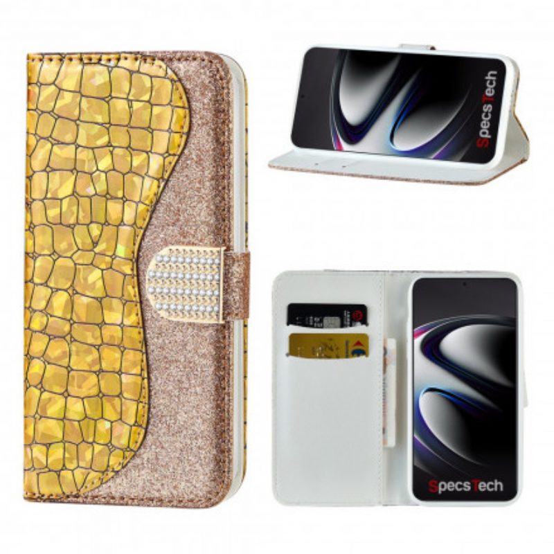Lederhüllen Für Samsung Galaxy S21 Ultra 5G Krokodildiamanten