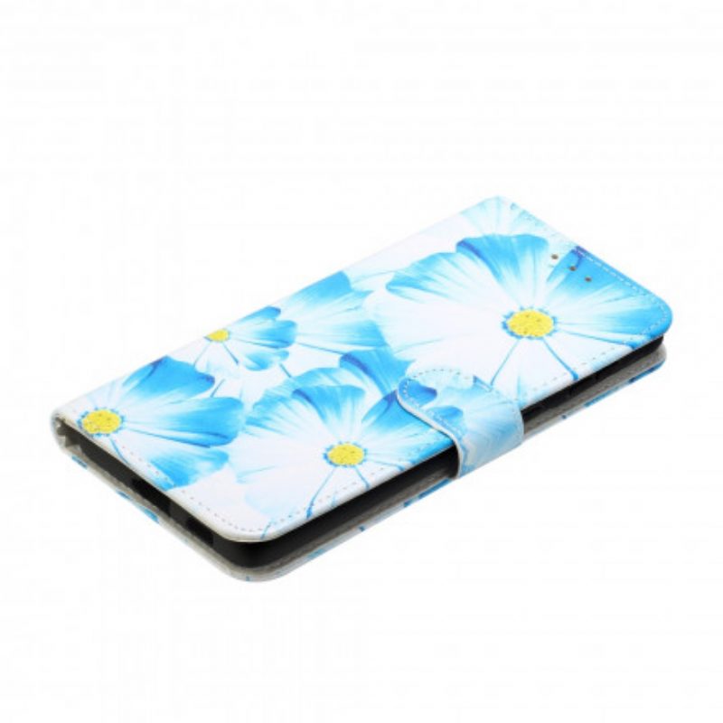 Lederhüllen Für Samsung Galaxy S21 Ultra 5G Verrückte Blumen