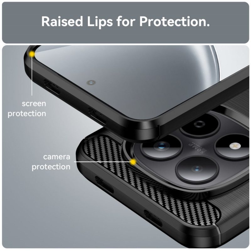 Hülle Xiaomi Redmi Note 15 Pro 5g Gebürstete Kohlefaser