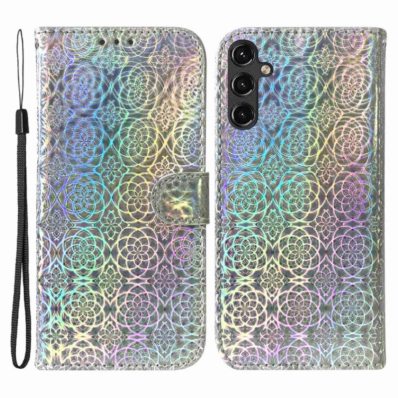 Flip Case Für Samsung Galaxy A14 / A14 5G Disco-stil