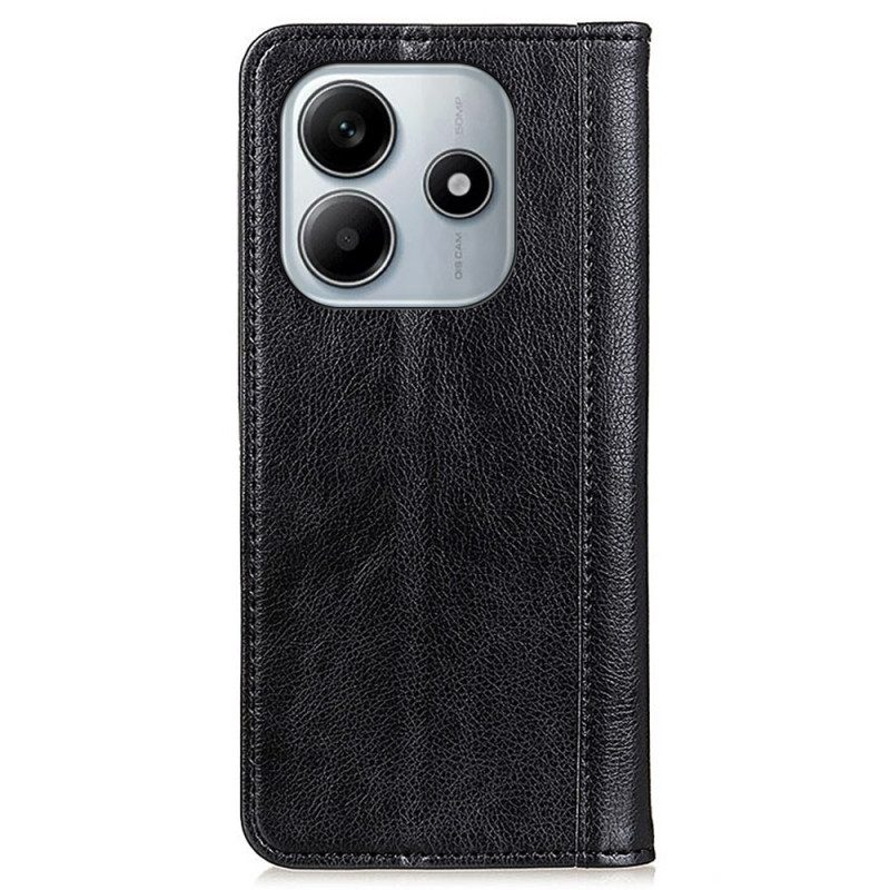 Flip Case Xiaomi Redmi Note 14 4g Handyhülle Spaltleder