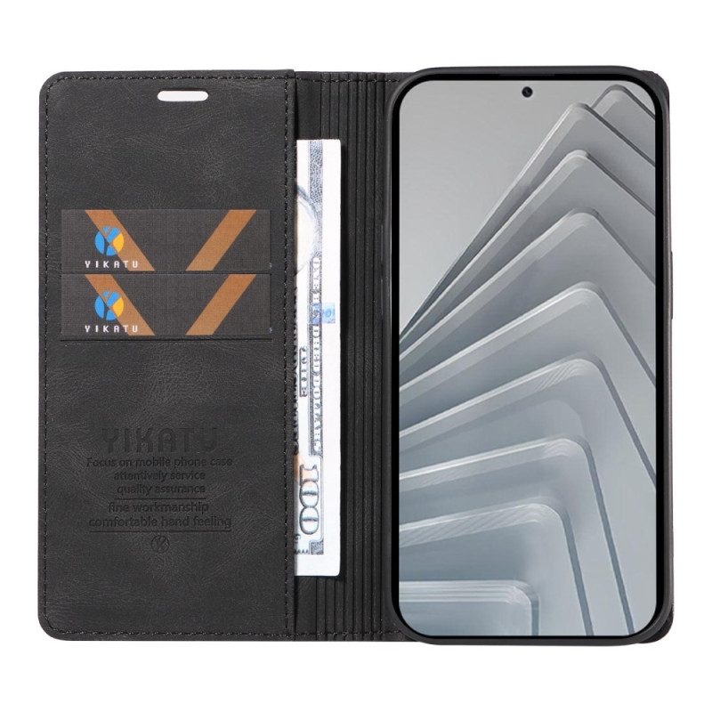 Flip Case Xiaomi Redmi Note 14 4g Ykatu Wildlederoptik In Hellbraun