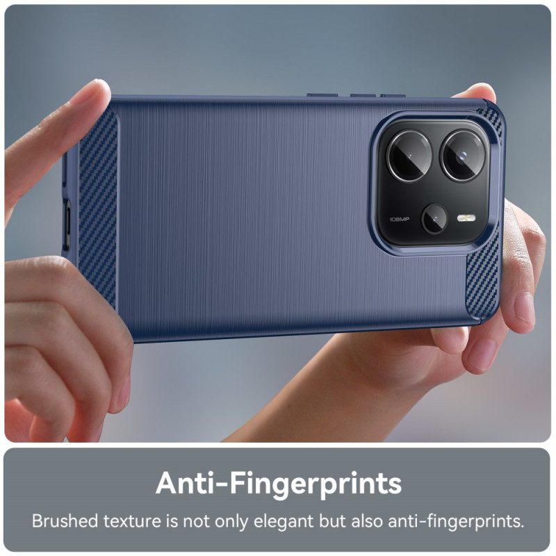 Hülle Xiaomi Redmi Note 14 4g Gebürstete Kohlefaser