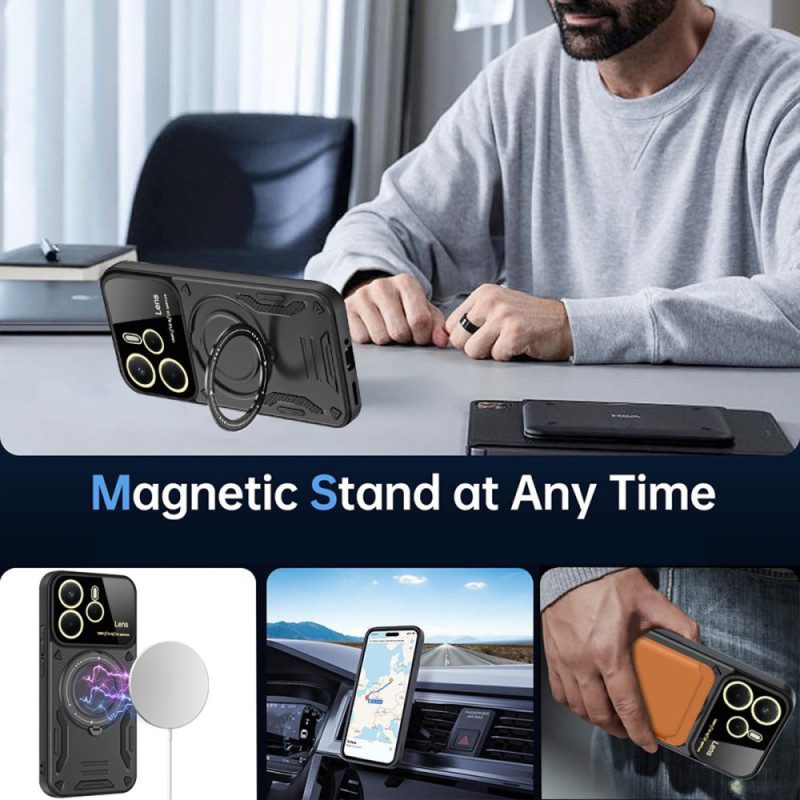 Hülle Xiaomi Redmi Note 14 4g Handyhülle Magnetisch Drehbar Stand