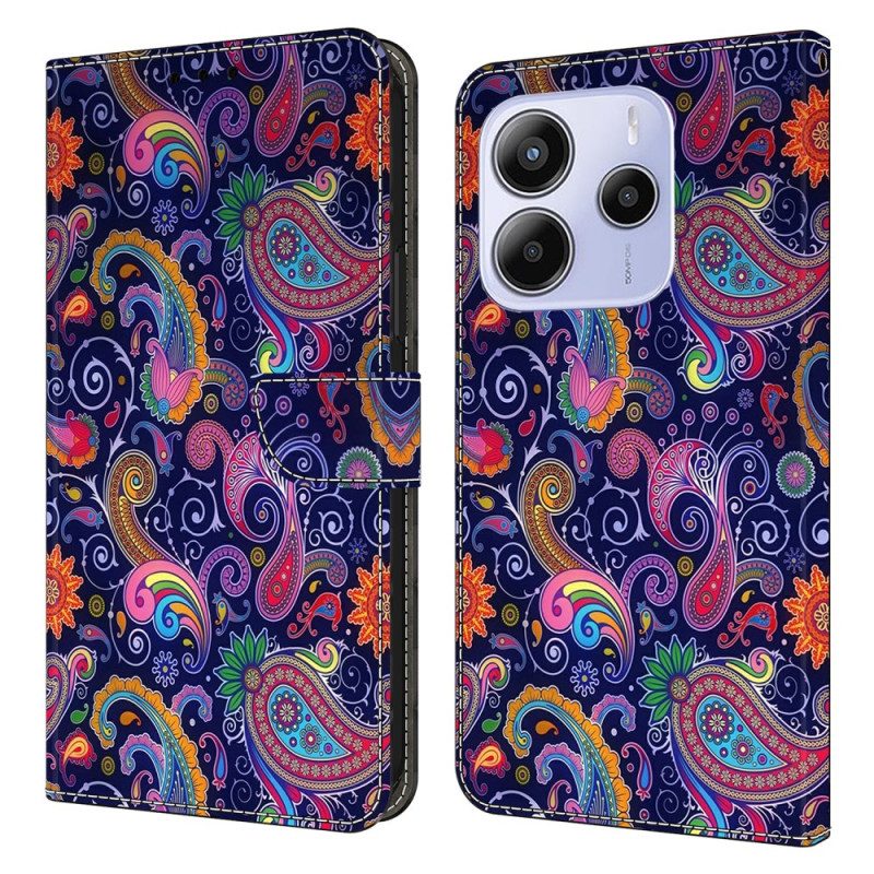 Lederhüllen Für Xiaomi Redmi Note 14 4g Ethnisches Muster