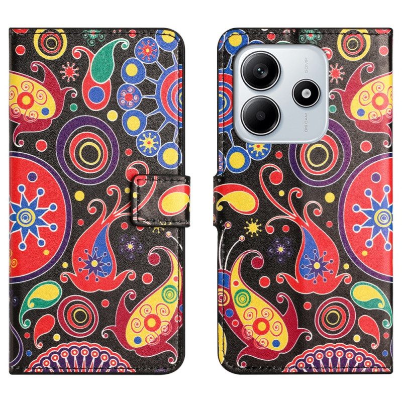 Lederhüllen Für Xiaomi Redmi Note 14 4g Galaxienmuster