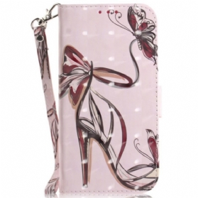 Lederhüllen Für Xiaomi Redmi Note 14 4g High Heels Mit Riemen