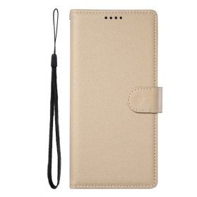 Lederhüllen Für Xiaomi Redmi Note 14 4g Klassisches Monochrom