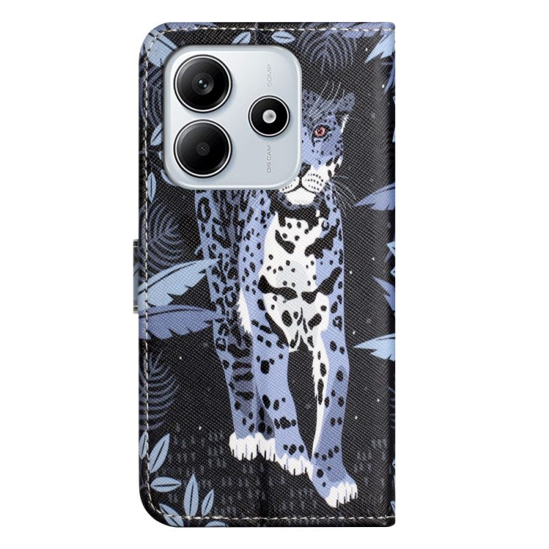 Lederhüllen Für Xiaomi Redmi Note 14 4g Leopard