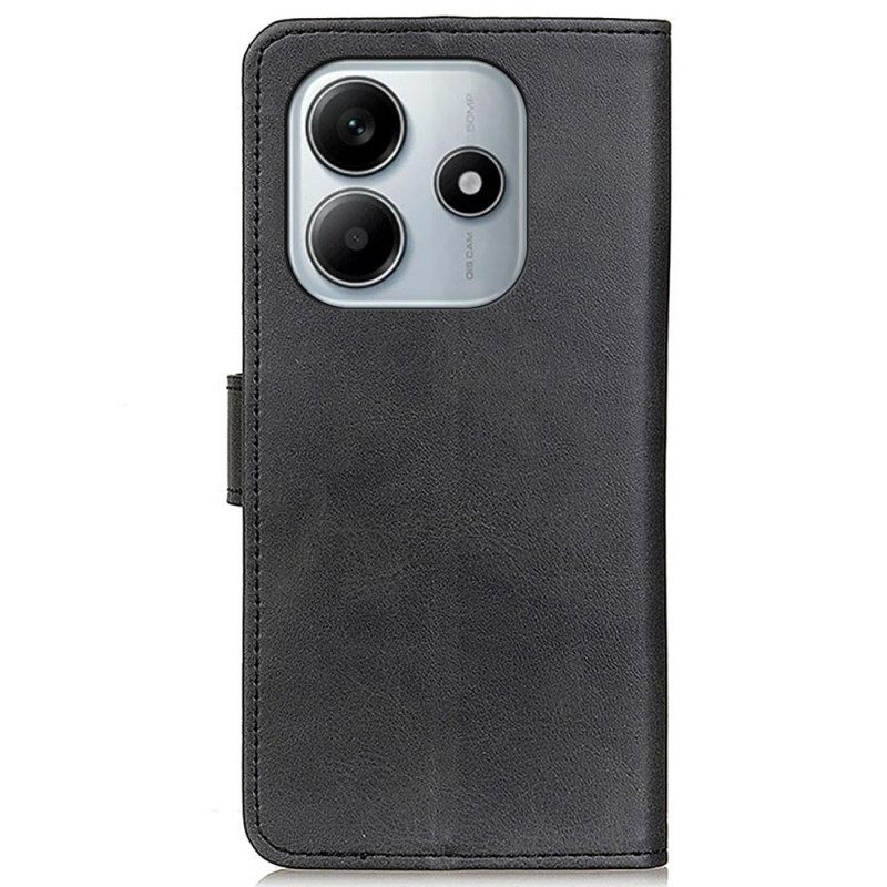 Lederhüllen Für Xiaomi Redmi Note 14 4g Mattes Kunstleder