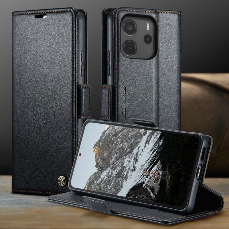 Lederhüllen Für Xiaomi Redmi Note 14 4g Rfid-blockierungstechnologie