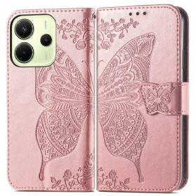 Lederhüllen Xiaomi Redmi Note 14 4g Barocker Schmetterling