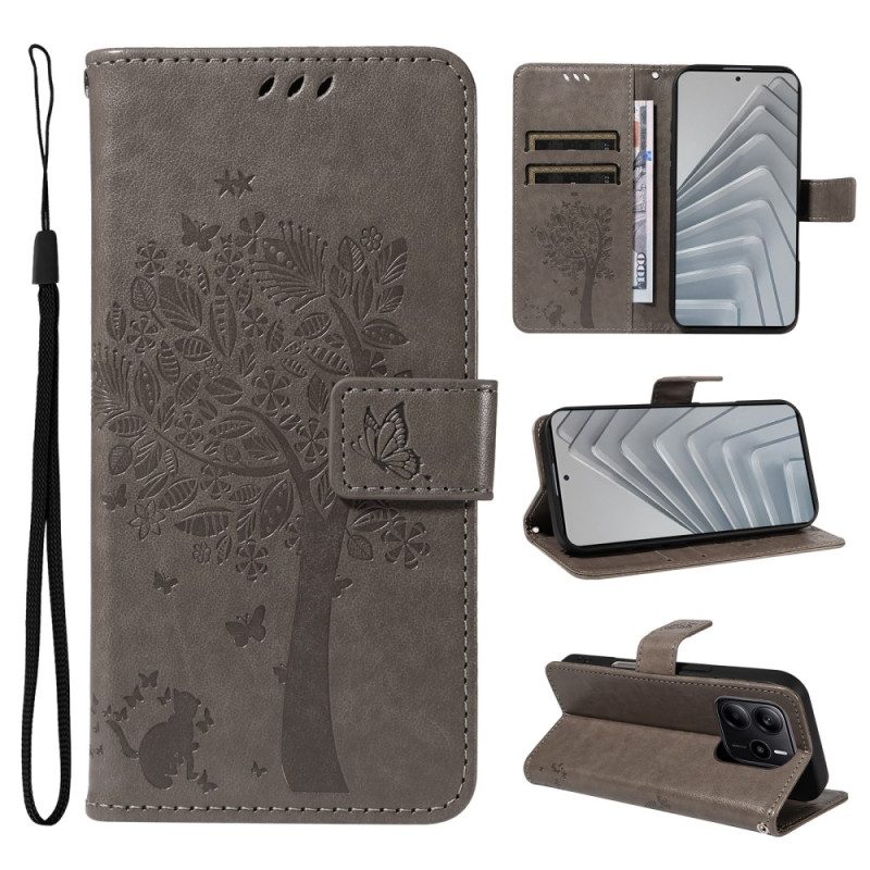 Lederhüllen Xiaomi Redmi Note 14 4g Baum Und Katze