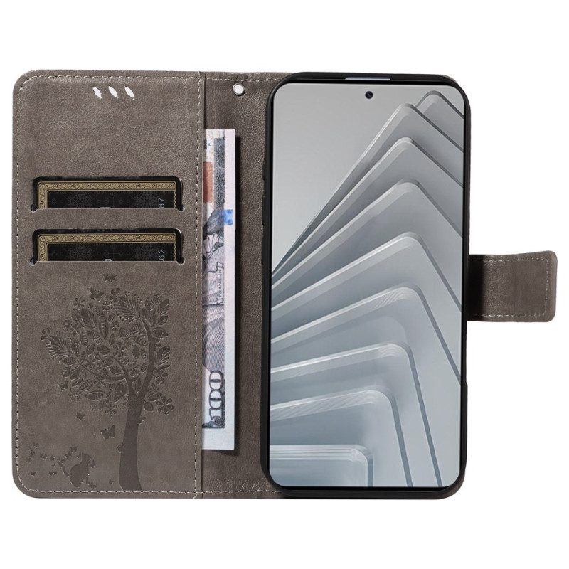 Lederhüllen Xiaomi Redmi Note 14 4g Baum Und Katze