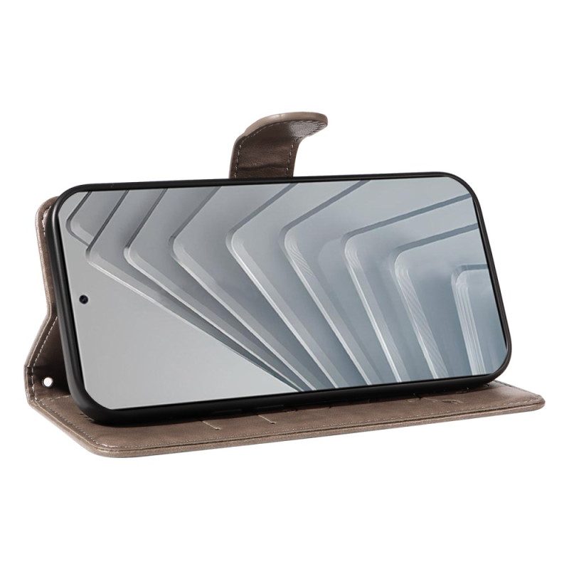 Lederhüllen Xiaomi Redmi Note 14 4g Blumenmuster