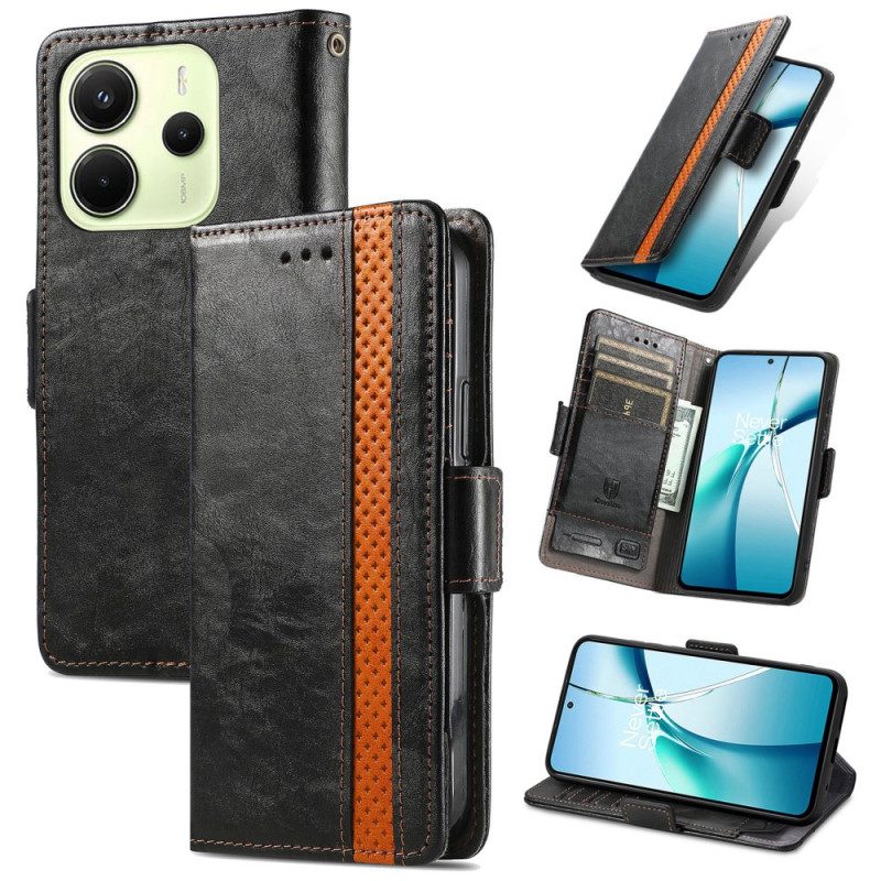 Lederhüllen Xiaomi Redmi Note 14 4g Caseneo Rfid-schutz