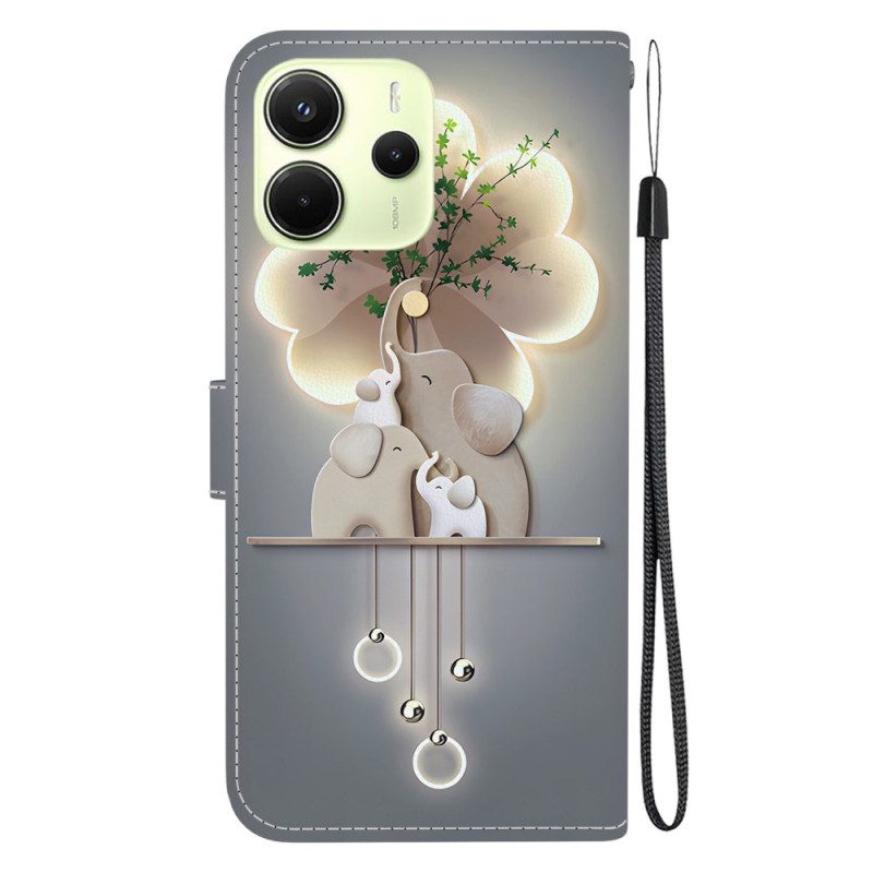 Lederhüllen Xiaomi Redmi Note 14 4g Elefanten