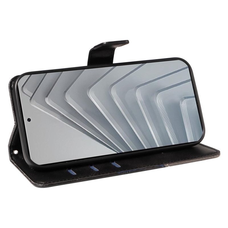 Lederhüllen Xiaomi Redmi Note 14 4g Geometrisches Design