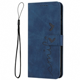 Lederhüllen Xiaomi Redmi Note 14 4g Handyhülle Smiley-design