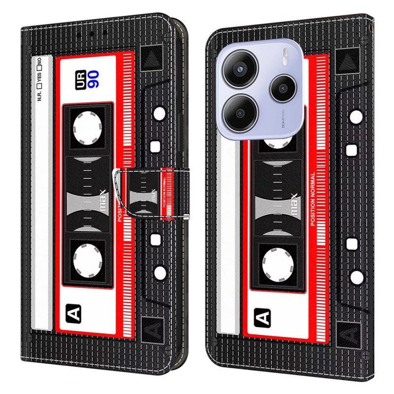 Lederhüllen Xiaomi Redmi Note 14 4g Kassettenmuster