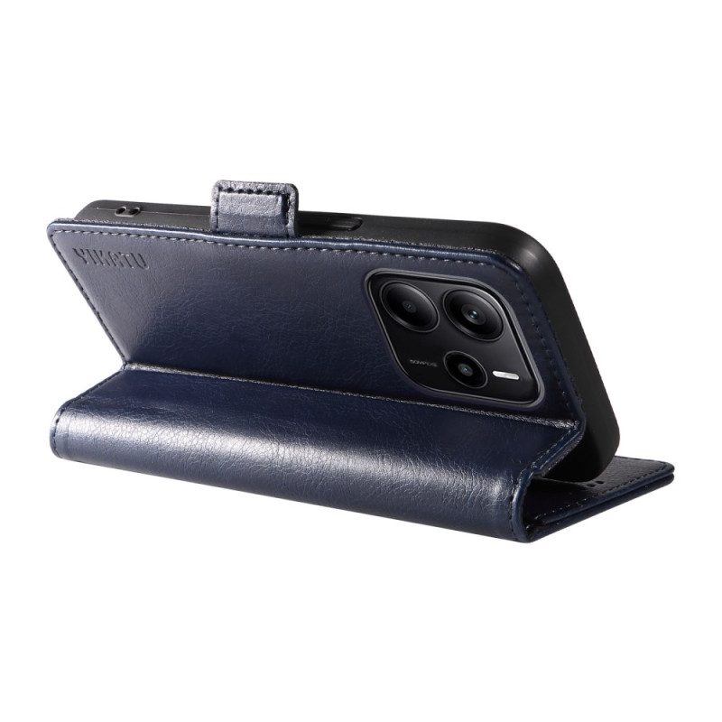 Lederhüllen Xiaomi Redmi Note 14 4g Litschi-textur Ykatu