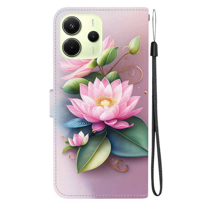 Lederhüllen Xiaomi Redmi Note 14 4g Lotus
