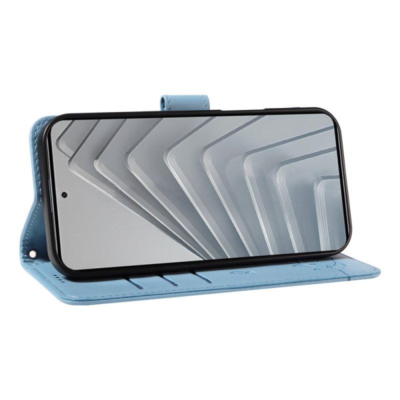 Lederhüllen Xiaomi Redmi Note 14 4g Lustige Katze Mit Riemen