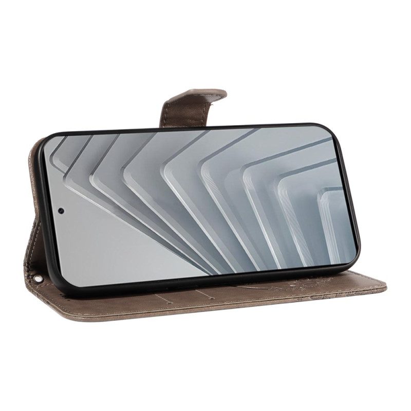 Lederhüllen Xiaomi Redmi Note 14 4g Schmetterlingsmuster