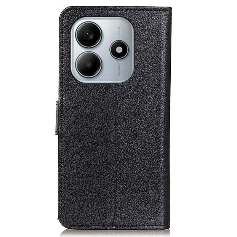 Lederhüllen Xiaomi Redmi Note 14 4g Traditionelles Kunstleder