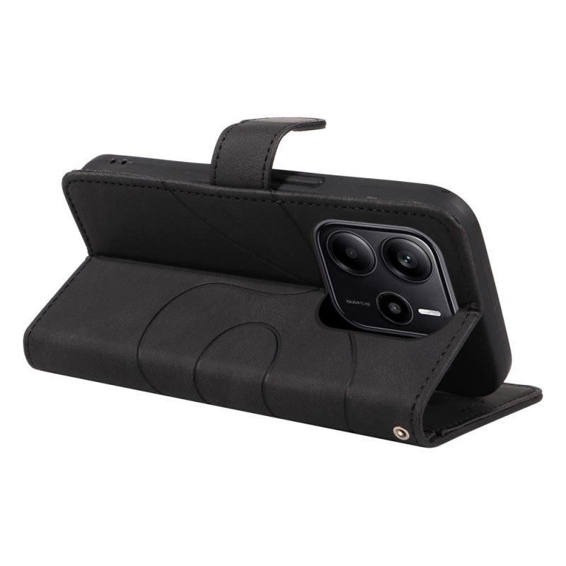 Lederhüllen Xiaomi Redmi Note 14 4g Wellenlinien