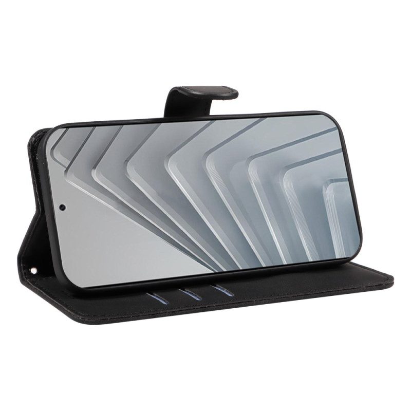 Lederhüllen Xiaomi Redmi Note 14 4g Wellenlinien