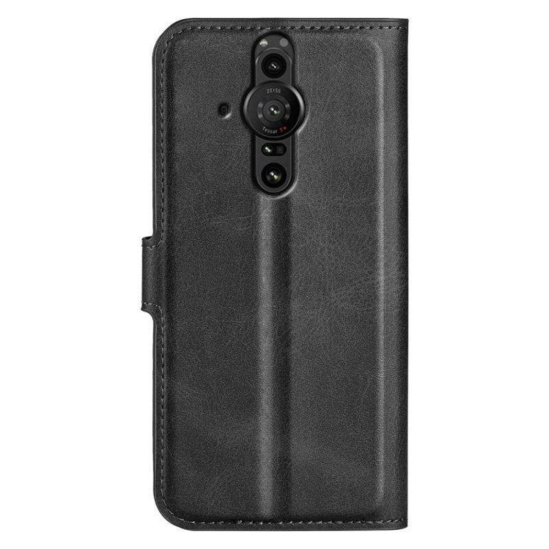 Flip Case Für Sony Xperia Pro-I Kunstleder Slim